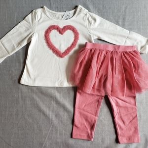 Totally Adorbs Heart Tutu Set